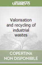 Valorisation and recycling of industrial wastes libro