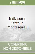 Individuo e Stato in Montesquieu libro