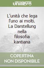 L'unità che lega l'uno ai molti. La Darstellung nella filosofia kantiana libro