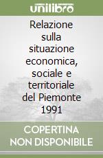 Relazione sulla situazione economica, sociale e territoriale del Piemonte 1991 libro