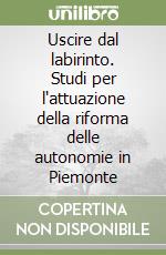 Uscire dal labirinto. Studi per l'attuazione della riforma delle autonomie in Piemonte libro