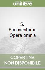 S. Bonaventurae Opera omnia (3) libro