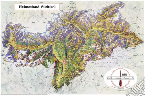 Heimatland Südtirol. Karte