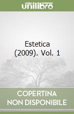 Estetica (2009). Vol. 1