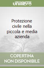 Protezione civile nella piccola e media azienda libro