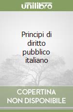 Principi di diritto pubblico italiano libro
