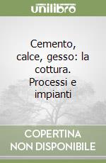 Cemento, calce, gesso: la cottura. Processi e impianti libro