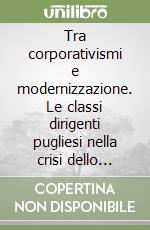 Tra corporativismi e modernizzazione. Le classi dirigenti pugliesi nella crisi dello Stato liberale libro