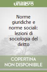 Norme giuridiche e norme sociali: lezioni di sociologia del diritto libro