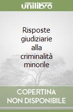 Risposte giudiziarie alla criminalità minorile libro