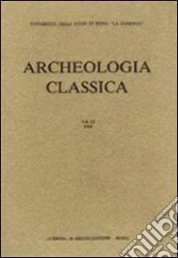 Archeologia classica (1976). Vol. 28 libro