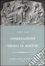 Osservazioni sul «Trono di Boston» libro