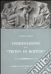 Osservazioni sul «Trono di Boston» libro