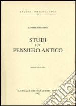 Studi sul pensiero antico (1938) libro