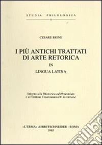 I più antichi trattati di arte retorica in lingua latina (1900) libro