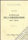 Syntaxe de la subordination dans Térence (1909) libro