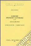 Ricerche storiche e letterarie sulla censura del 184-183. M. Porcio Catone L. E Valerio Flacco (1911) libro