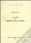 Mélanges de droit public grec (1904) libro di Francotte Henri