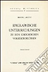 Epigraphische Untersuchungen zu den griechischen Volkbeschlüssen (1927) libro di Laqueur R.