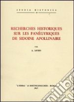 Recherches historiques sur les panégyriques de Sidoine Apollinaire (1942)