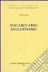 Vocabolario sallustiano (rist. anast. 1894) libro di Natta F.