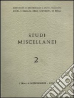 Marzabotto. Saggio di classificazione della ceramica locale