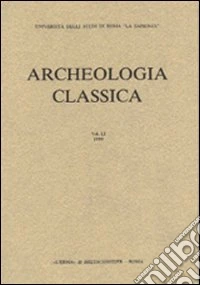 Archeologia classica (1978). Vol. 30 libro