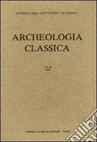 Archeologia classica (1977). Vol. 29/1 libro