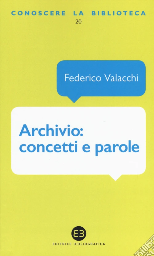 Archivio: concetti e parole