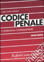 Codice penale e normativa complementare libro