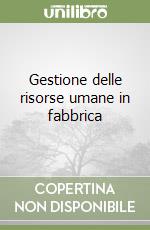 Gestione delle risorse umane in fabbrica libro