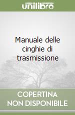 Manuale delle cinghie di trasmissione