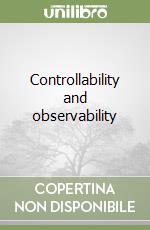 Controllability and observability libro