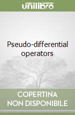 Pseudo-differential operators