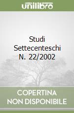 Studi Settecenteschi N. 22/2002 libro
