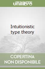 Intuitionistic type theory libro