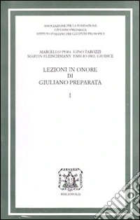 Lezioni in onore di Giuliano Preparata. Vol. 1 libro