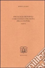 Psicologia dei popoli come scienza e filosofia della cultura libro