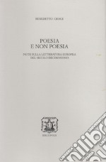 Poesia e non poesia. Note sulla letteratura europea del secolo decimonono libro