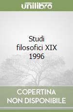 Studi filosofici XIX 1996 libro