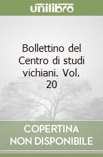 Bollettino del Centro di studi vichiani. Vol. 20 libro