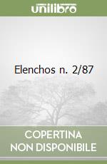 Elenchos n. 2/87 libro