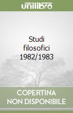 Studi filosofici 1982/1983 libro