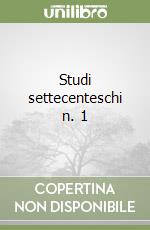 Studi settecenteschi n. 1 libro