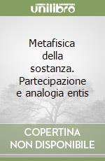 Metafisica della sostanza. Partecipazione e analogia entis