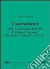 I sacramenti nelle «Costituzioni sinodali» di Richard «The Poor» (Riccardo «Il Povero») (1217) libro