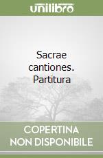 Sacrae cantiones. Partitura libro