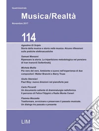 Musica/realtà (2017). Vol. 114: Novembre libro