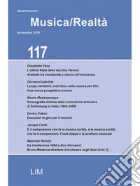 Musica/realtà (2018). Vol. 117: Novembre libro
