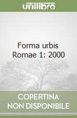 Forma urbis Romae 1: 2000